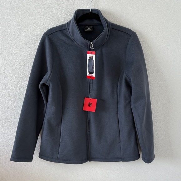 NWT 32 Degree BLUE/Gray Full-Zip Fleece Jacket - Picture 1 of 9